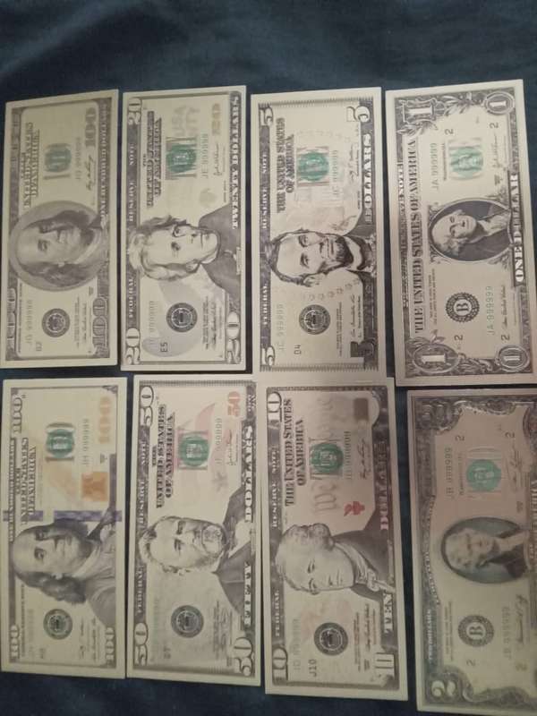 Gold Plated US $ & Euro