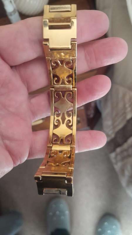 Beautifull Gold Plated Galaxy & Co Wrist band and Watch set