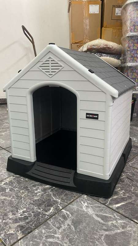 Dog House Kennel - Indoor, Outdoor,  Plastic & Waterproof