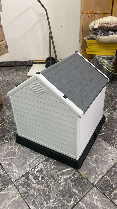 Dog House Kennel - Indoor, Outdoor,  Plastic & Waterproof