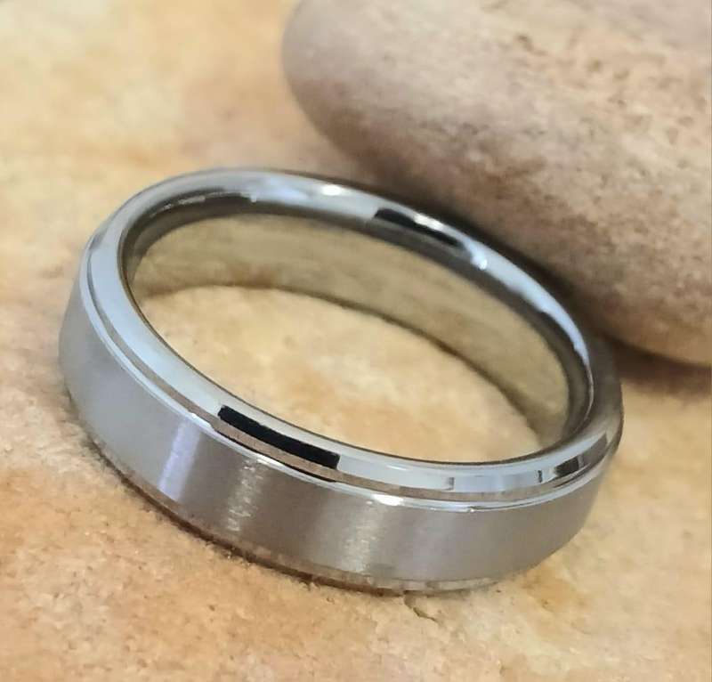 Classic And Understated Matt Tungsten Carbide Ring