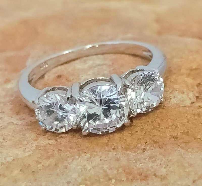 Timeless .925 Sterling Silver Trilogy Ring