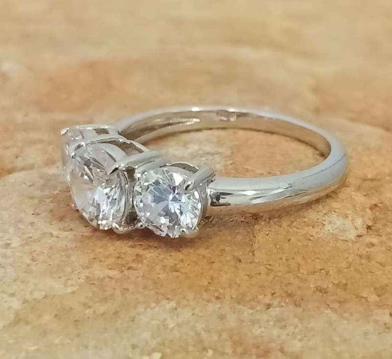 Timeless .925 Sterling Silver Trilogy Ring