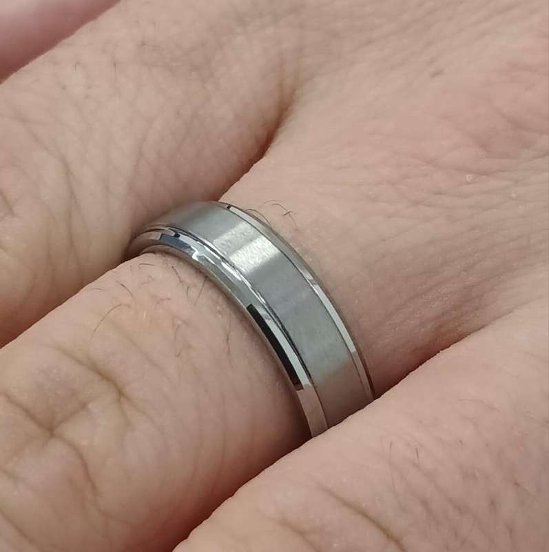 Classic And Understated Matt Tungsten Carbide Ring