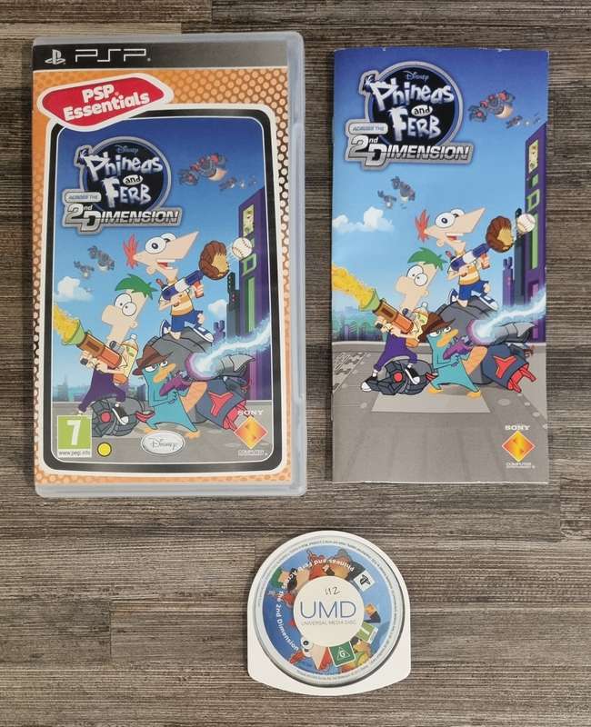Phineas & Ferb Across the 2nd Dimension for PSP - Complete