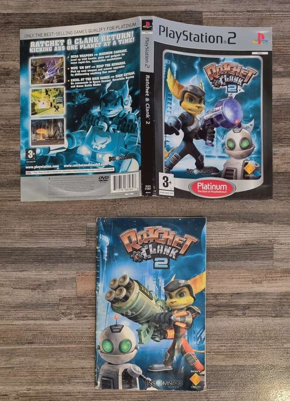 Cover Art + Manual for Ratchet +Clank 2 PS2