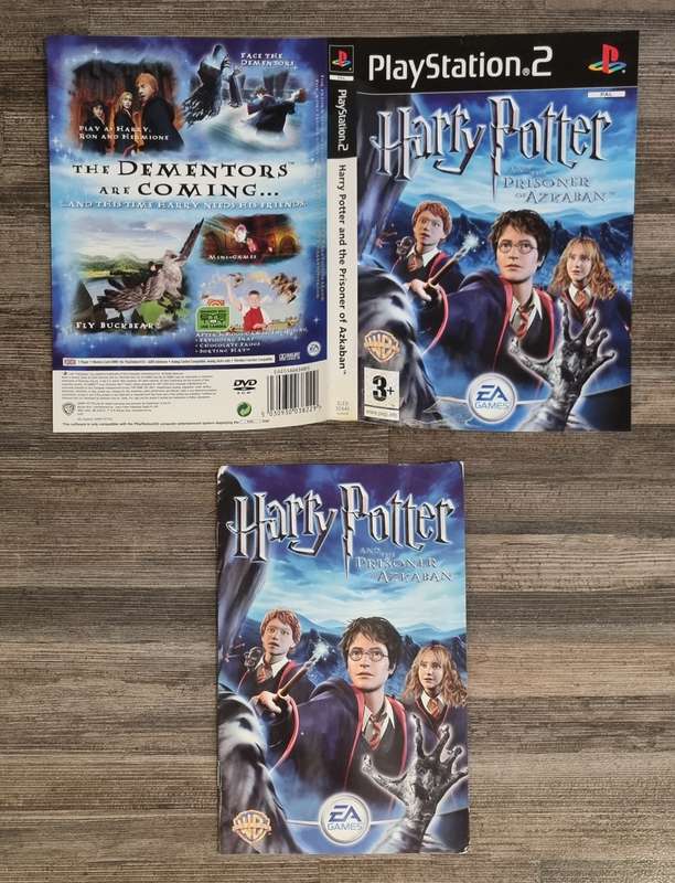 Cover Art + Manual for Harry Potter Prisoner of Azkaban PS2