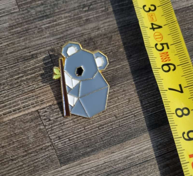 Geometric Koala Enamel Pin