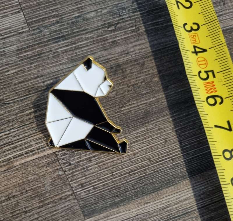 Geometric Panda Enamel Pin