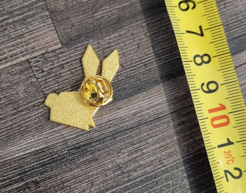 Geometric Rabbit Enamel Pin