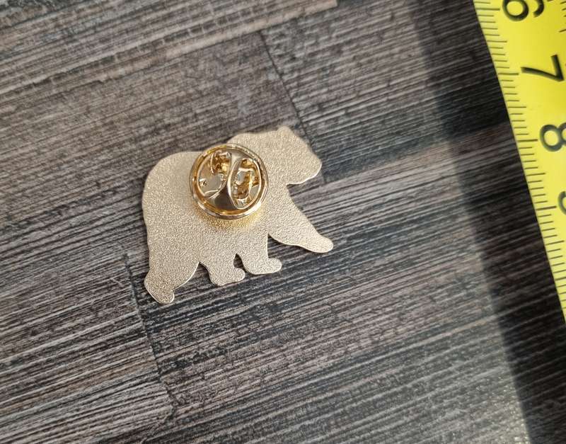 Mountain Silhouette Bear Enamel Pin