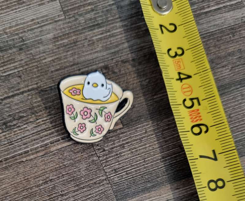 Duck Tea Cup Enamel Pin