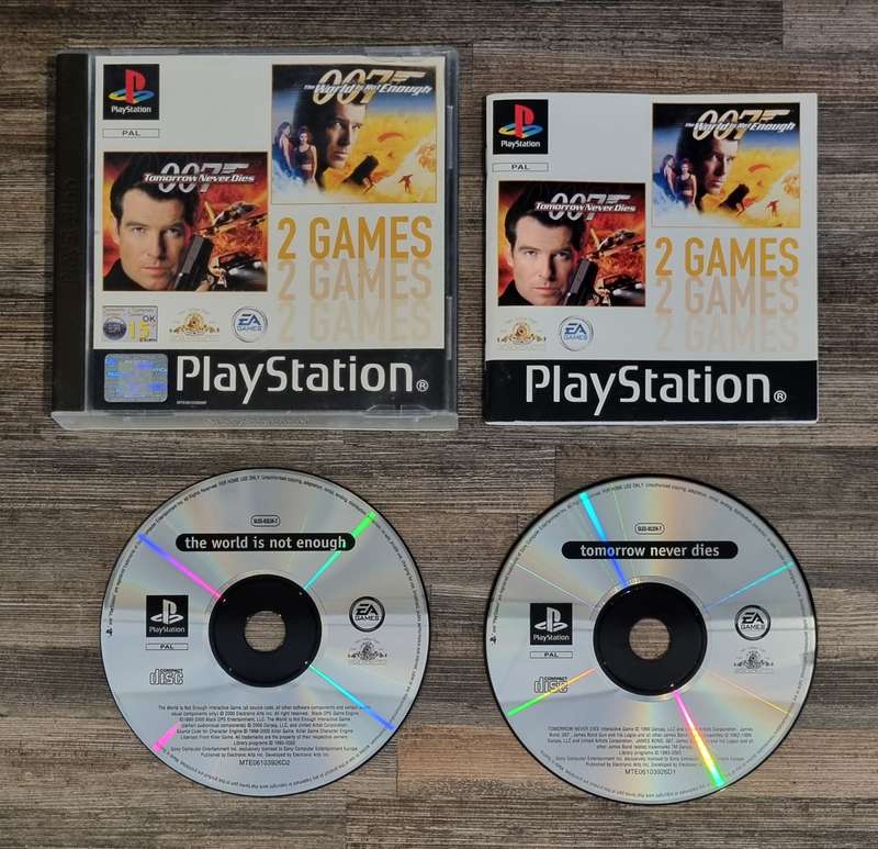 007 Tomorrow Never Dies + The World is Not Enough for PS1 - Complete