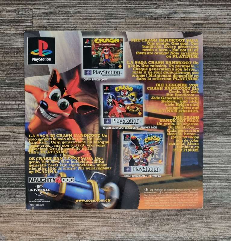 Cover Art for Crash Team Racing on PS1