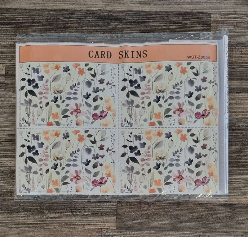 Floral Credit Card Skin