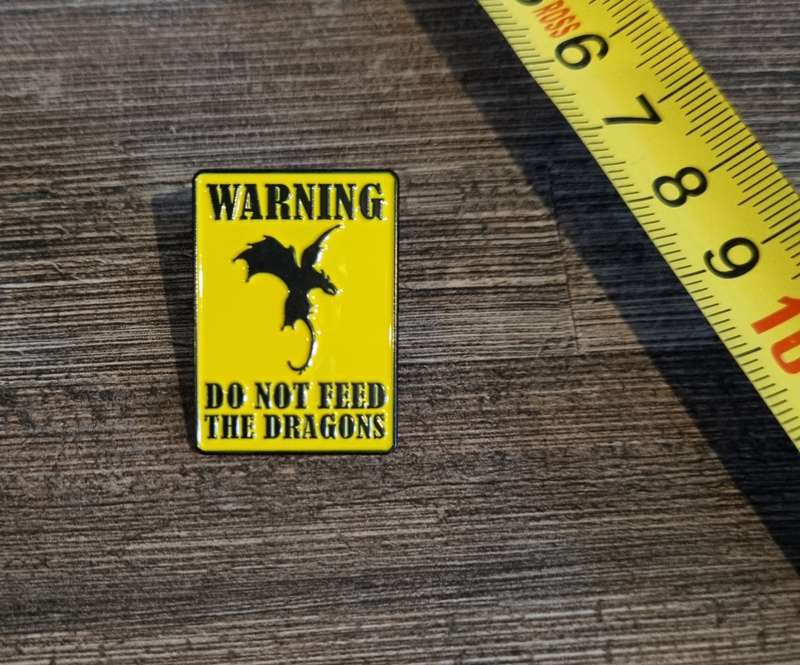 Do Not Feed the Dragons Enamel Pin