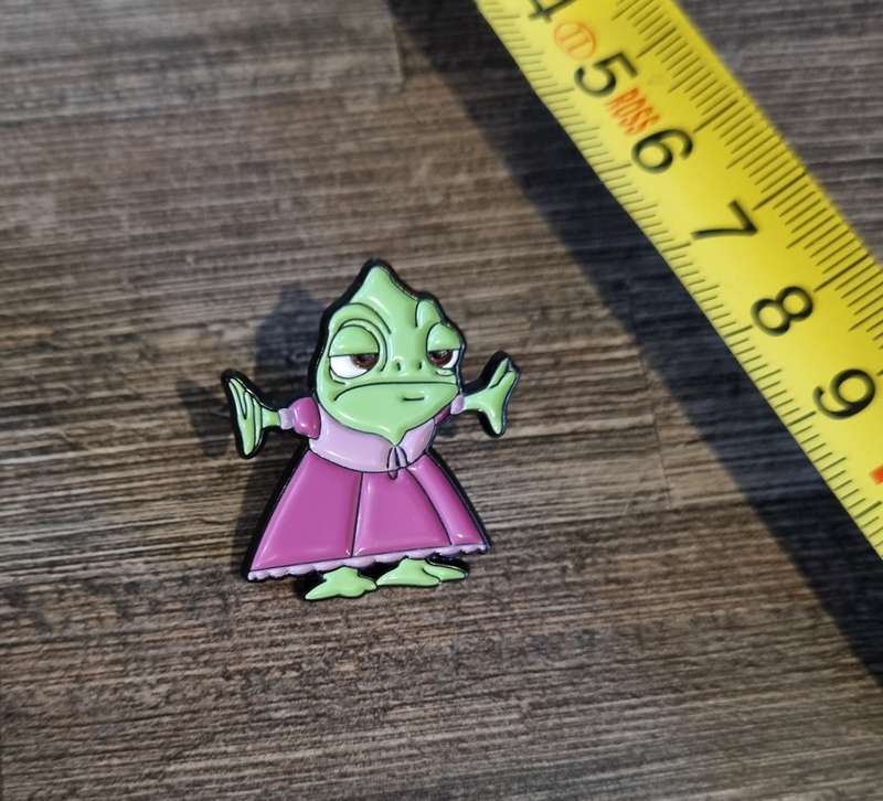 Pascal in a Dress Enamel Pin