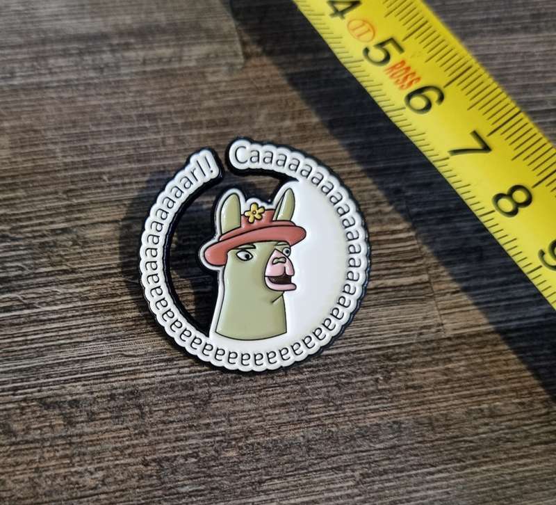 Llamas With Hats Carl Enamel Pin