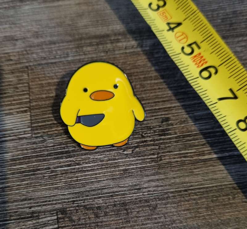 Angry Duck Enamel Pin