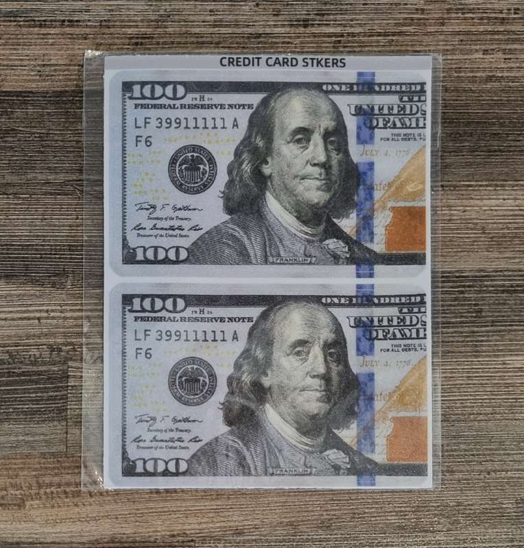 100 Dollar Bill Credit Card Skin
