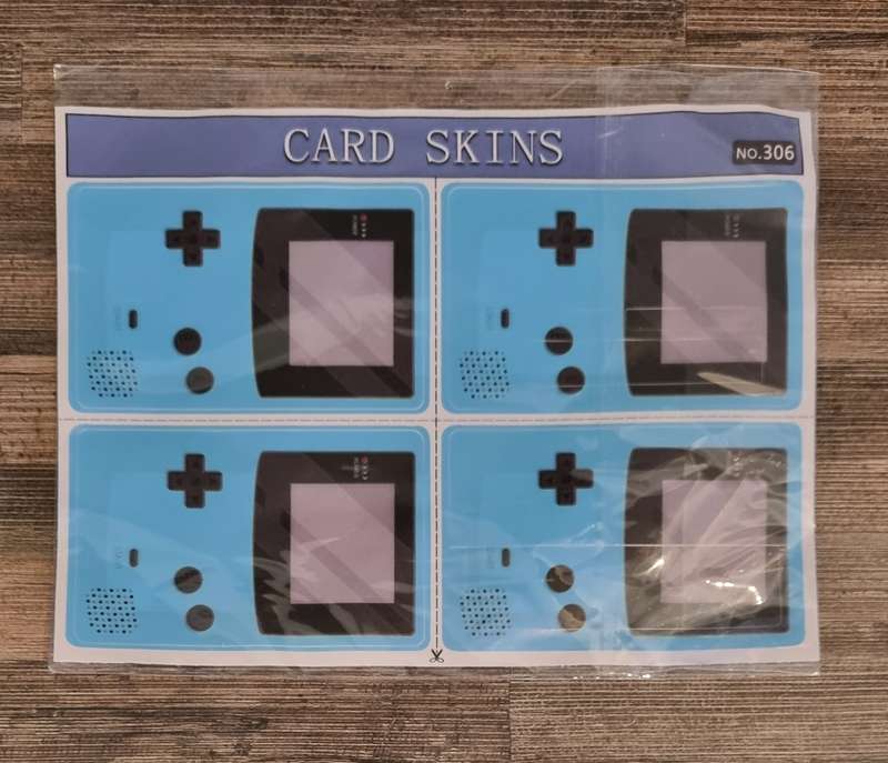 Blue Gameboy Credit Card Skin