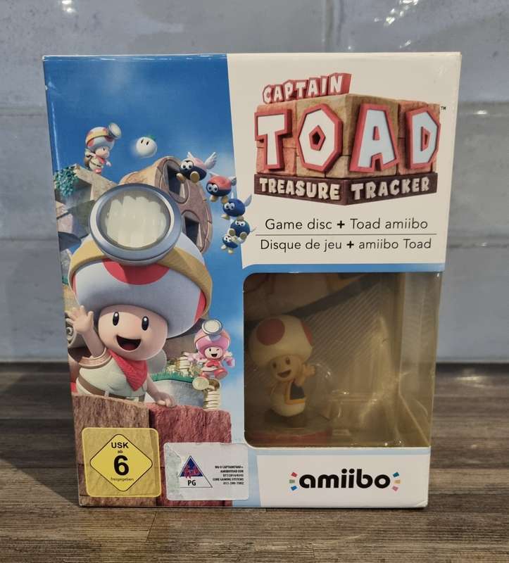 Captain Toad Treasure Tracker Game + Amiibo for Nintendo WiiU- New