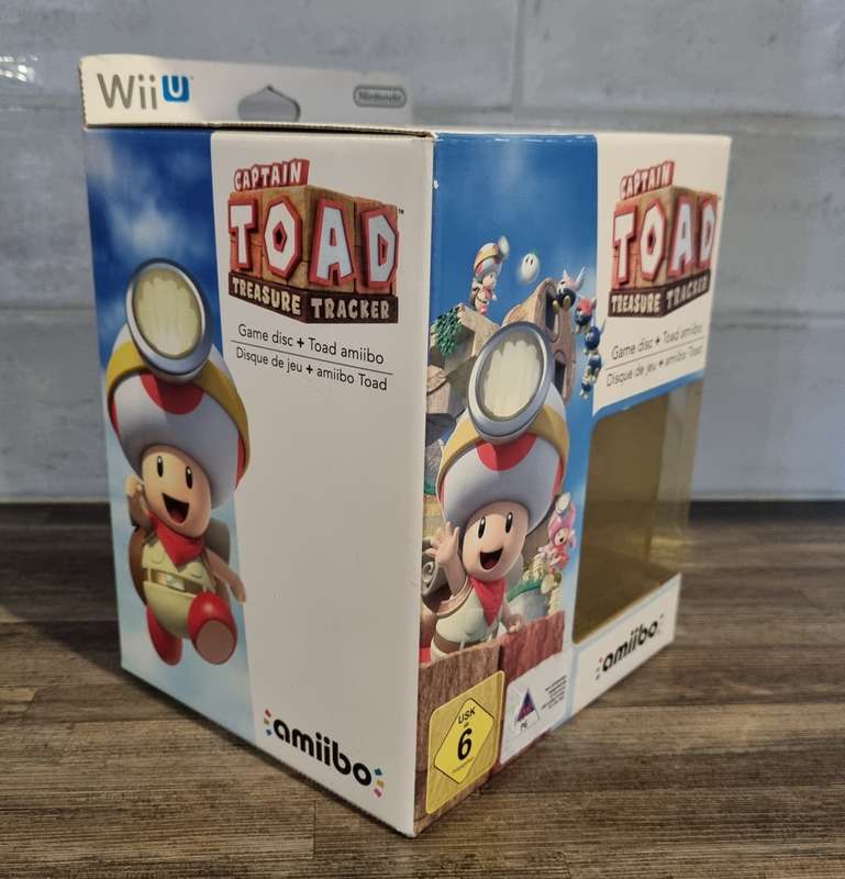 Captain Toad Treasure Tracker Game + Amiibo for Nintendo WiiU- New