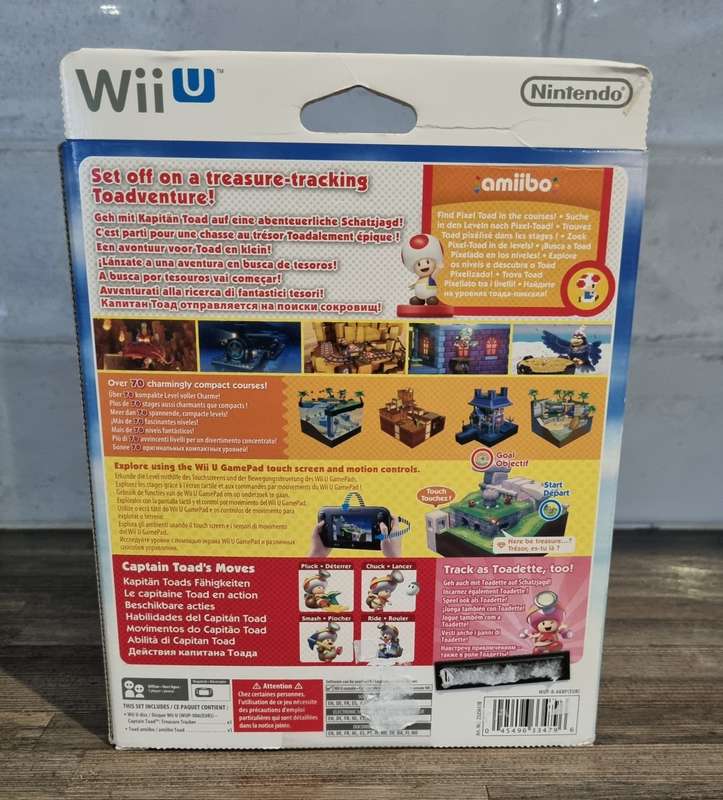 Captain Toad Treasure Tracker Game + Amiibo for Nintendo WiiU- New
