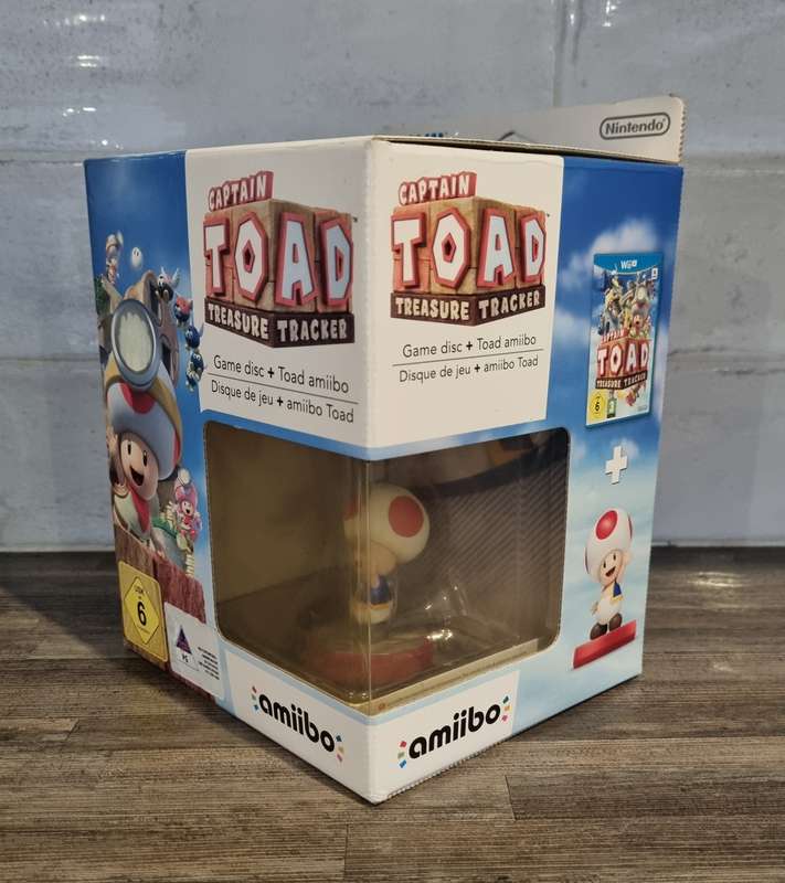 Captain Toad Treasure Tracker Game + Amiibo for Nintendo WiiU- New