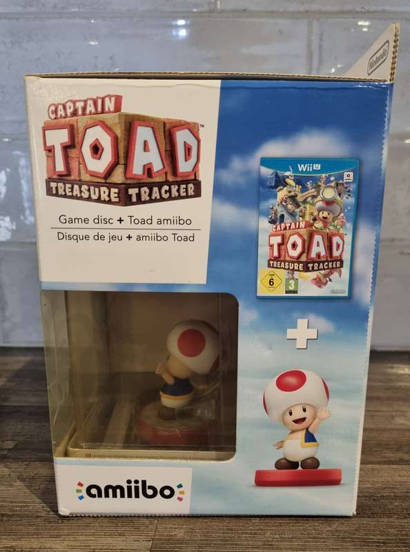 Captain Toad Treasure Tracker Game + Amiibo for Nintendo WiiU- New