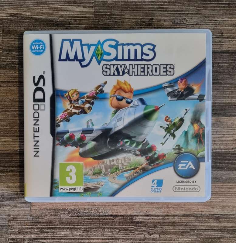 Cover Art + Case for My Sims Sky Heroes for Nintendo DS