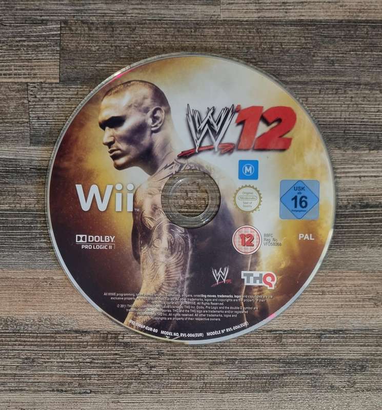 WWE 2012 for Nintendo Wii - Disc Only
