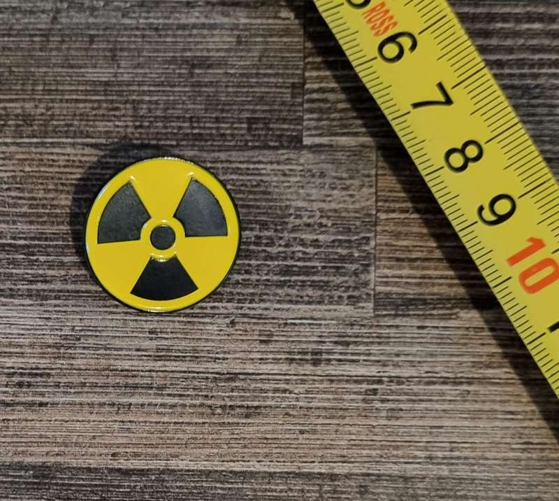 Radioactive Enamel Pin