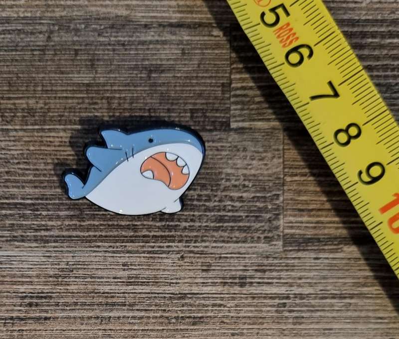 Cartoon Shark Enamel Pin