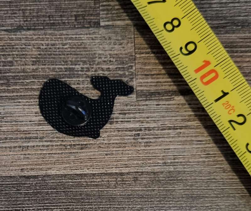 Cartoon Whale Enamel Pin