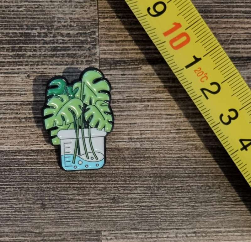 Laboratory Monstera Enamel Pin