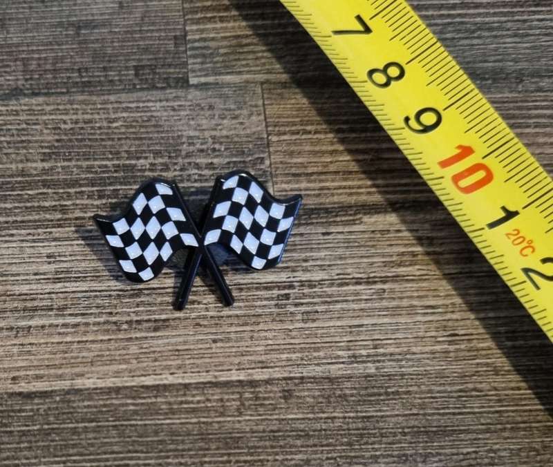 Checkered Flags Enamel Pin