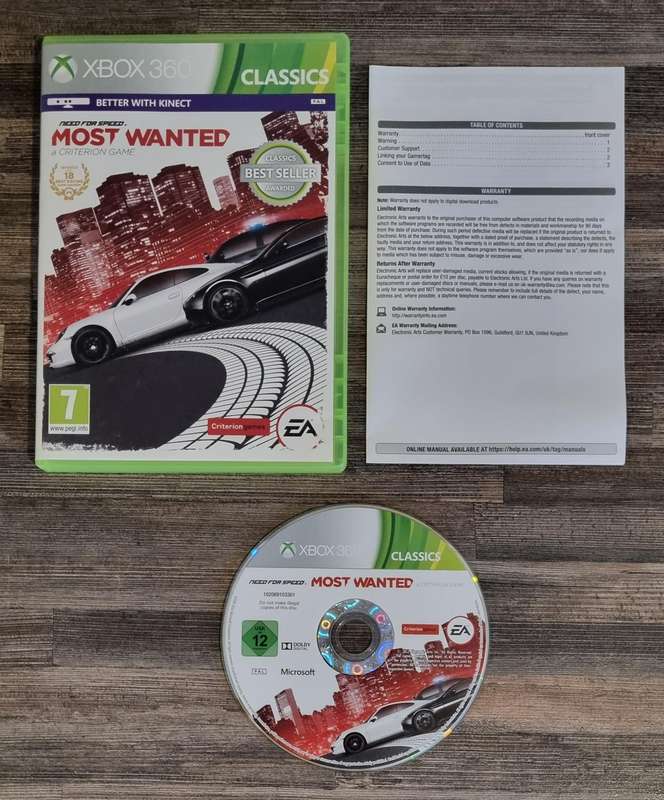 Need for Speed Most Wanted for Xbox 360 - Complete