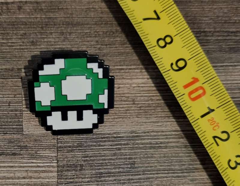 Super Mario Mushroom Enamel Pin