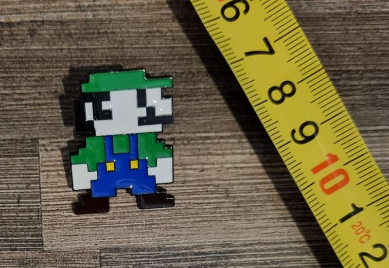 Luigi Enamel Pin