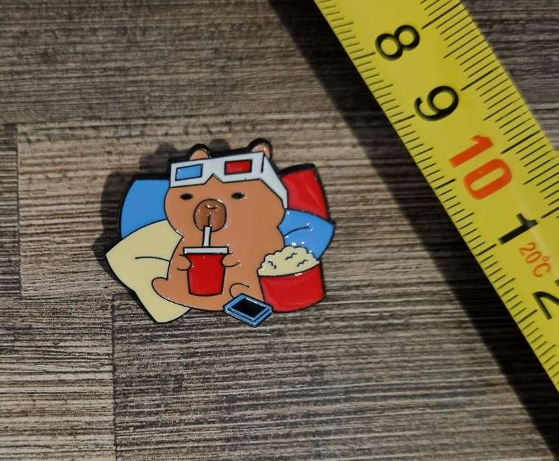 Movie Capybara Enamel Pin