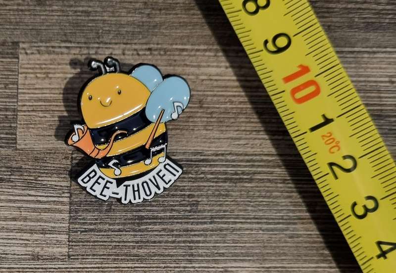Bee-Thoven Enamel Pin