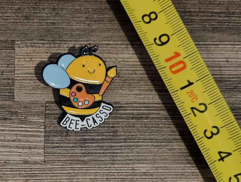 Bee-Casso Enamel Pin