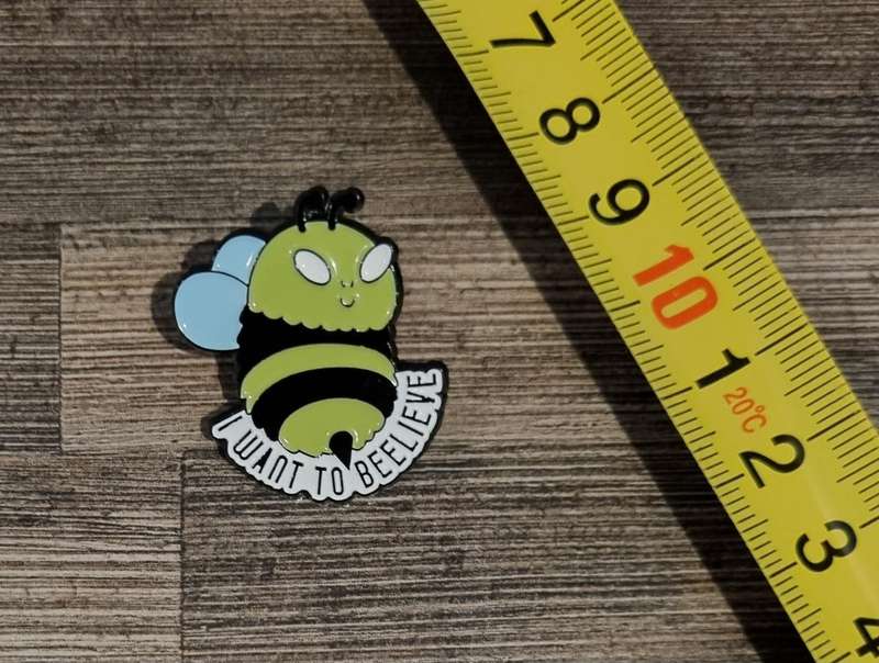 I Want To Believe Bee Enamel Pin