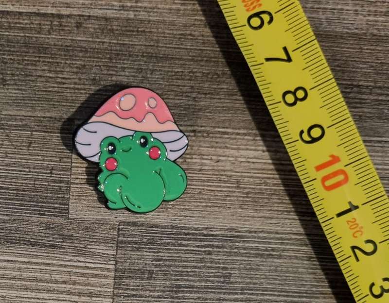 Pink Toadstool Enamel Pin