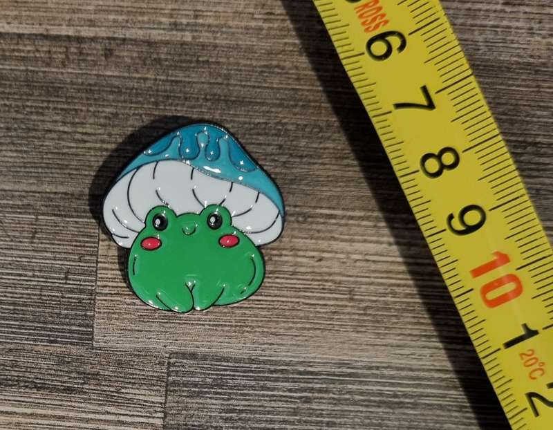 Blue Toadstool Enamel Pin