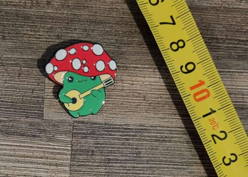 Toadstool with Banjo Enamel Pin