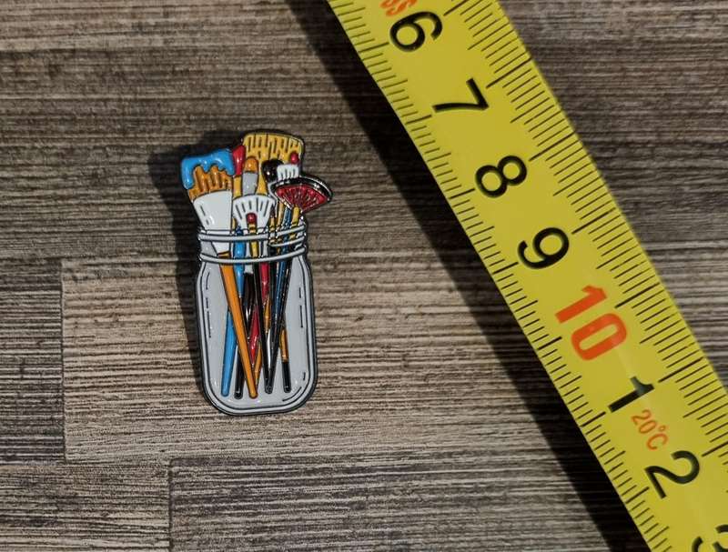 Paintbrush Jar Enamel Pin