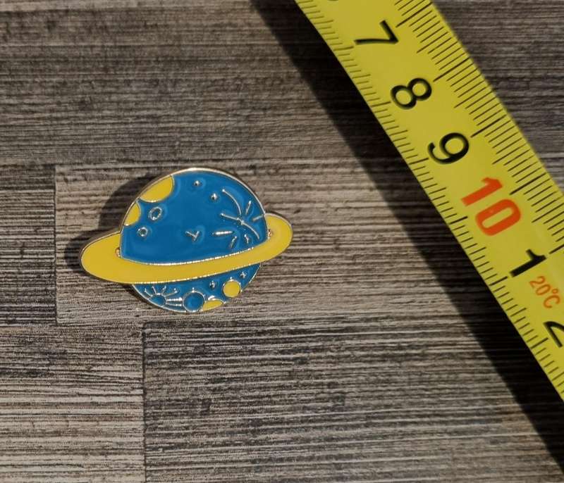 Ringed Planet Enamel Pin