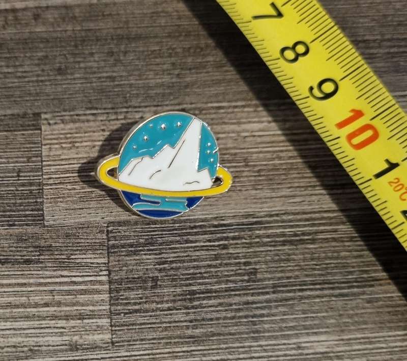 Ringed Planet Enamel Pin